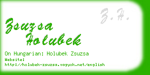zsuzsa holubek business card